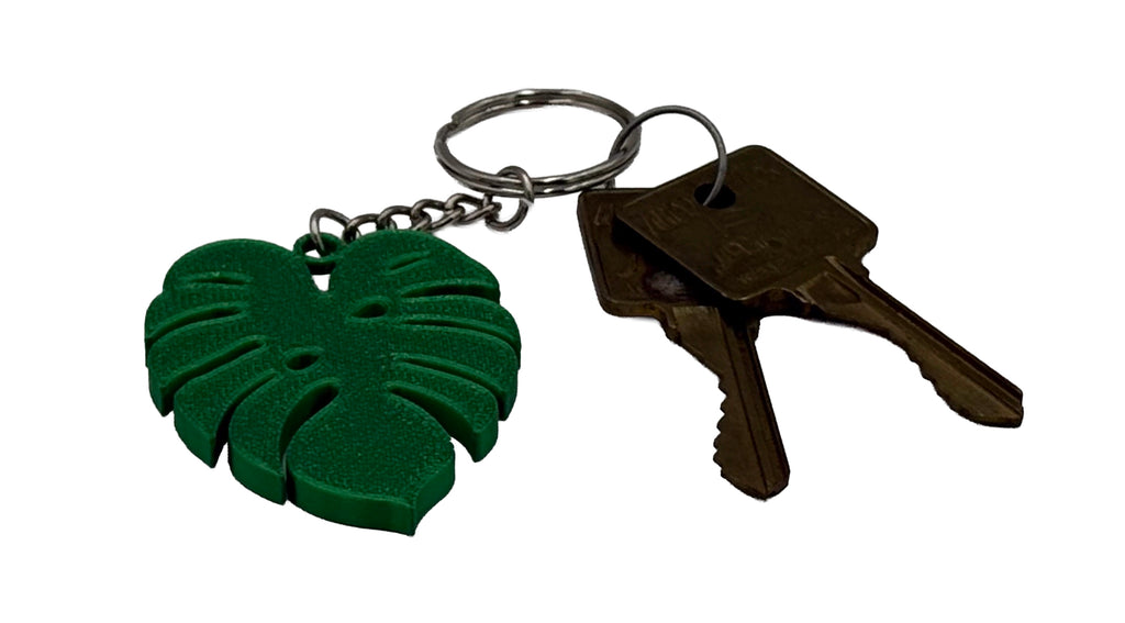 Monstera Leaf & Flower Keychains