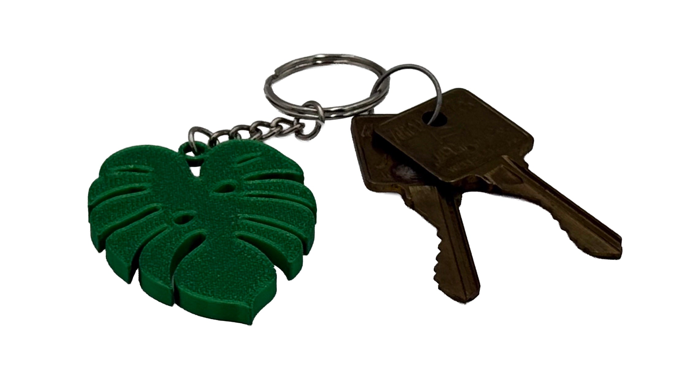 Monstera Leaf & Flower Keychains