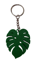 Monstera Leaf & Flower Keychains