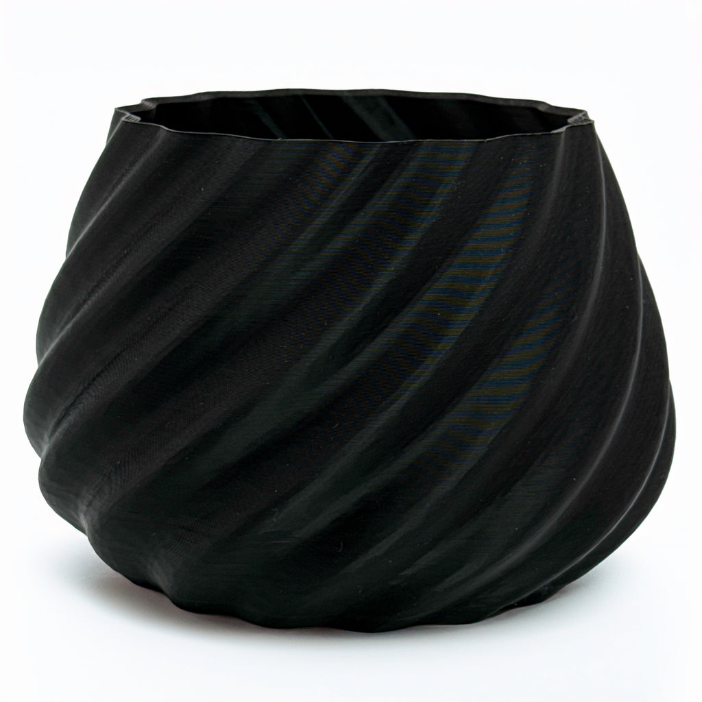 Indoor plant or succulent pot - swirl design