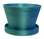 Succulent and houseplant planter with saucer