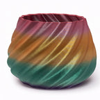 Indoor plant or succulent pot - swirl design