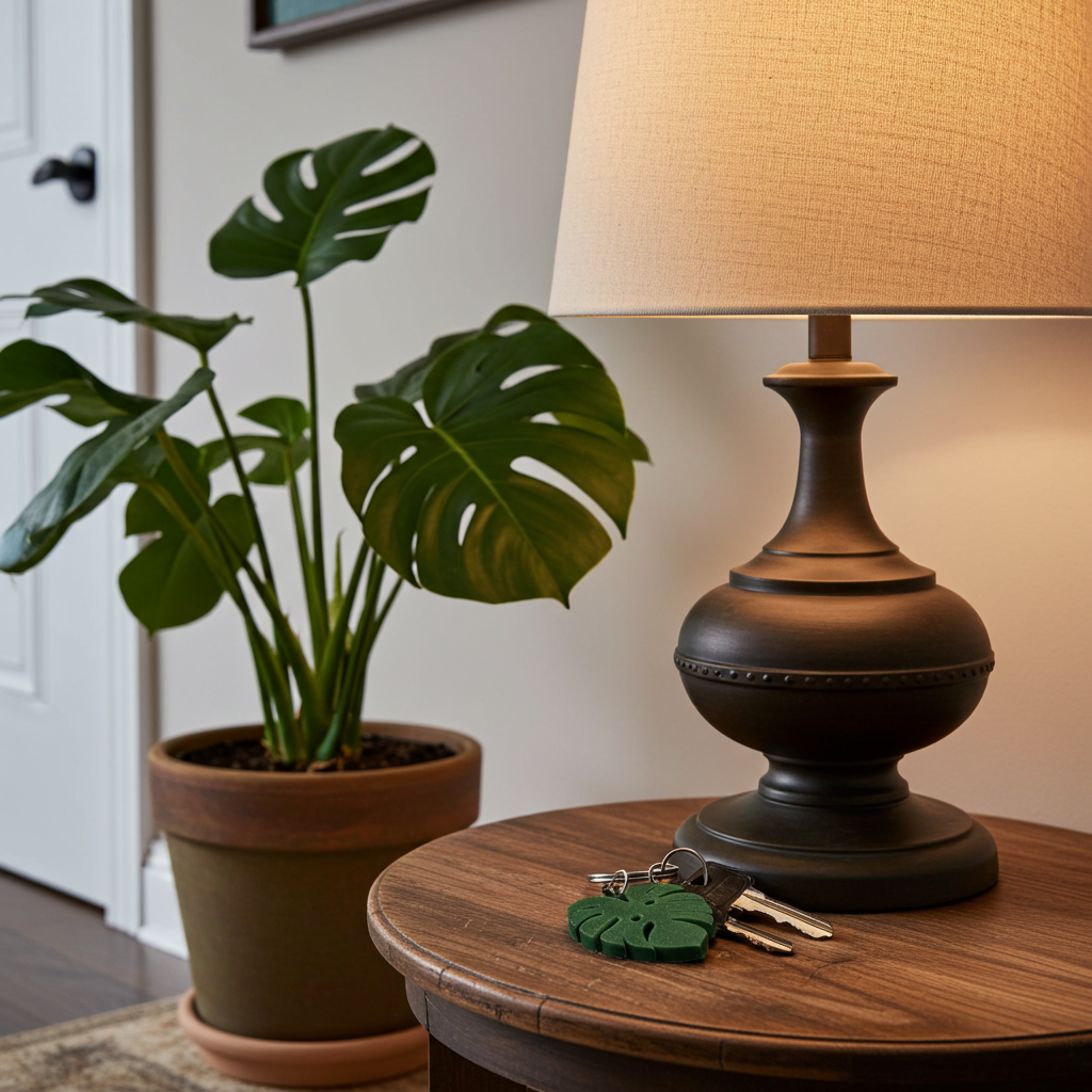 Monstera Leaf & Flower Keychains