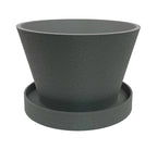 Succulent and houseplant planter with saucer