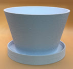 Succulent and houseplant planter with saucer